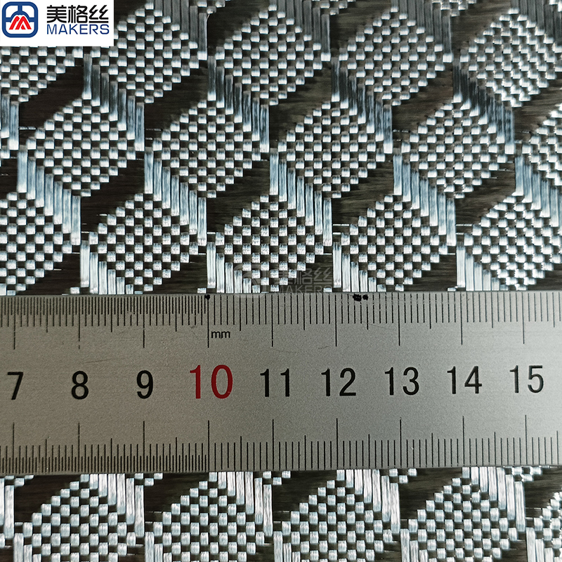 3k 220gsm 3D cube sliver eletroplated fiberglass fabric