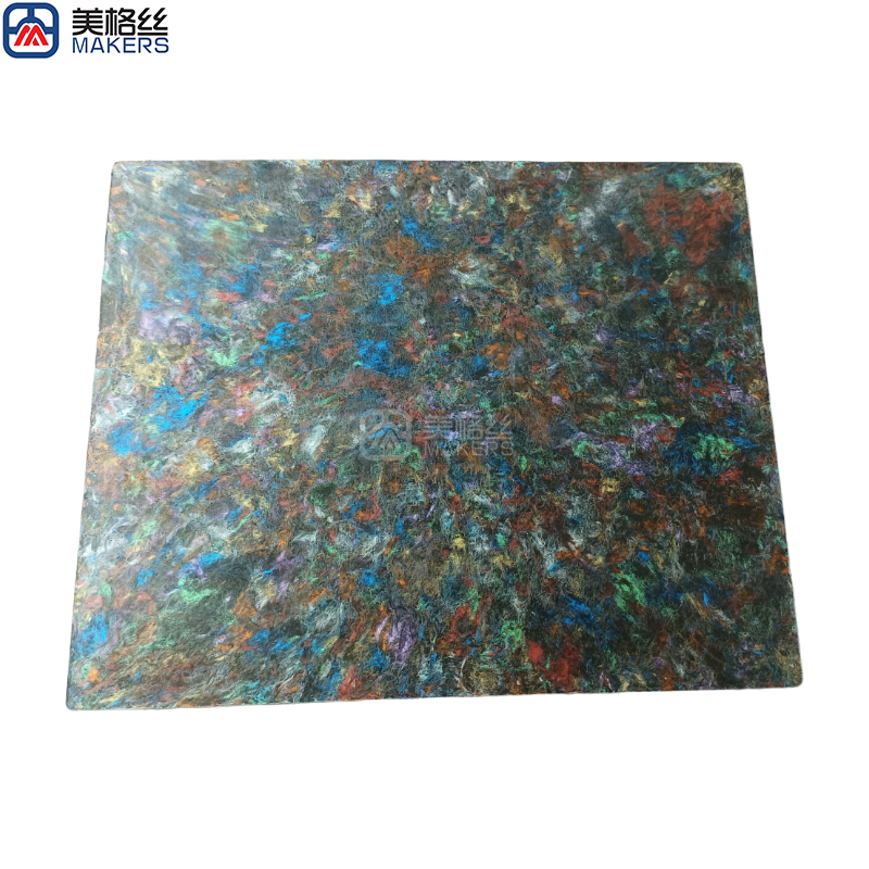 Multicolor forged carbon fiber plate/sheet