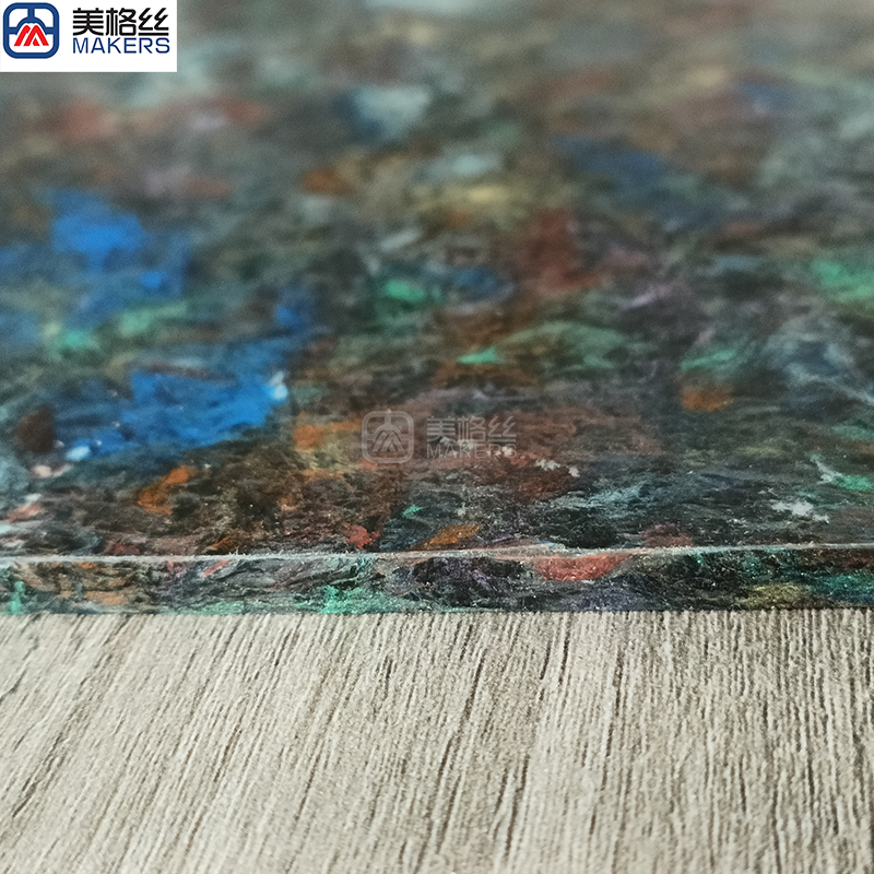 Multicolor forged carbon fiber plate/sheet