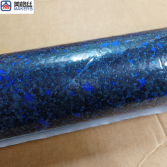 forged carbon fiber prepreg with blue flakes