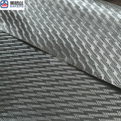 3K 220gsm lightning pattern E-Glass Fabric eletroplated fiberglass fabric in silver