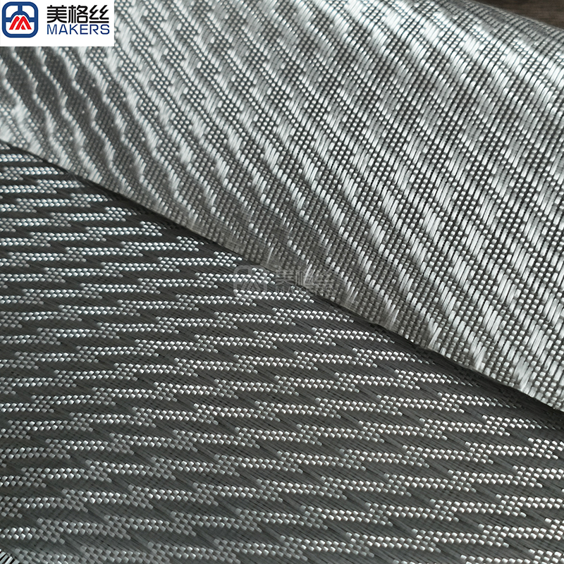 3K 220gsm lightning pattern E-Glass Fabric eletroplated fiberglass fabric in silver