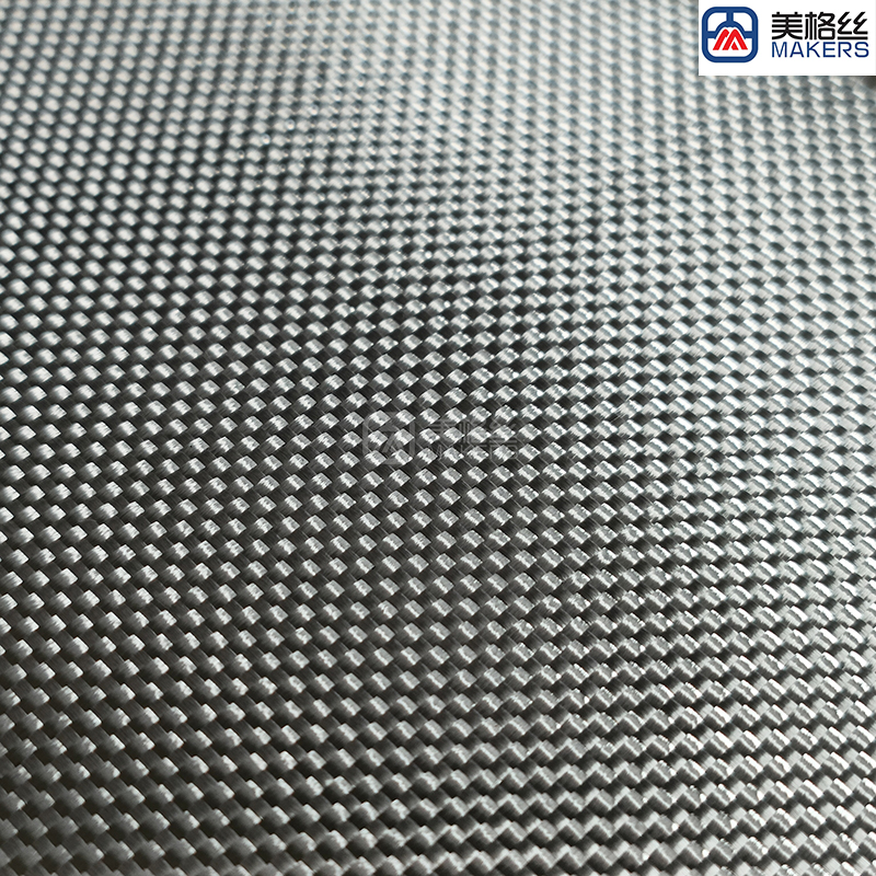 3k 300gsm plain weave eletroplated fiberglass fabric in silver