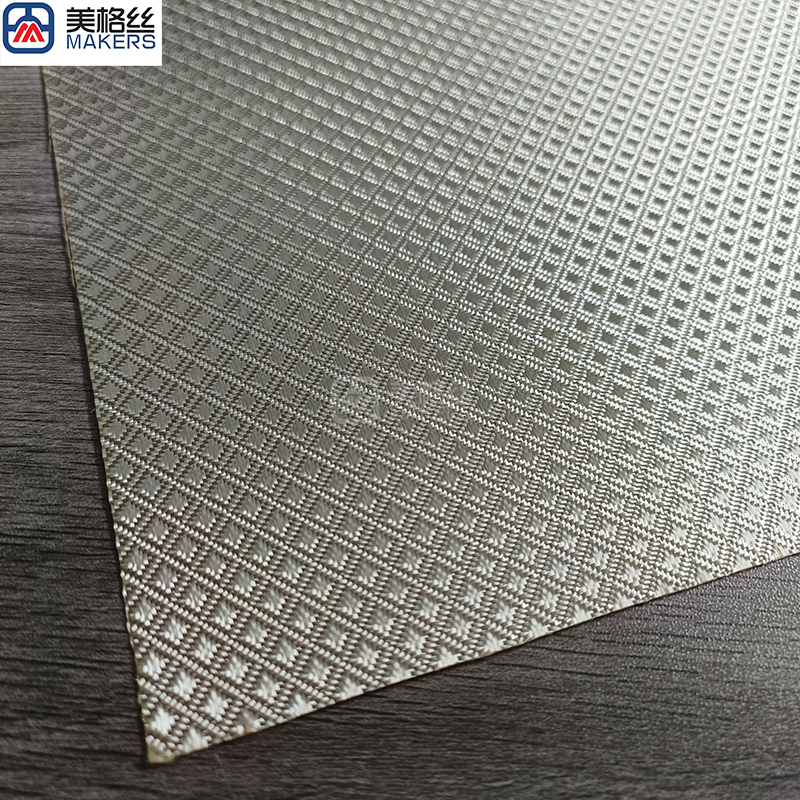 3K 220gsm square pattern E-Glass Fabric eletroplated fiberglass fabric in gold