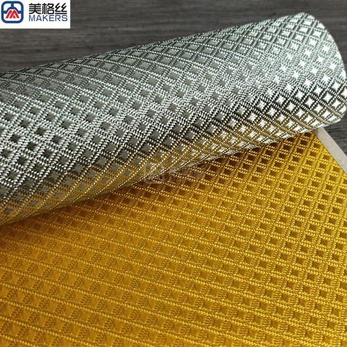 3K 220gsm square pattern E-Glass Fabric eletroplated fiberglass fabric in gold