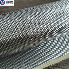 3k 300gsm plain weave eletroplated fiberglass fabric in silver