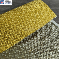 3k 220gsm coffee bean E-glass fabric eletroplated fiberglass fabric in gold