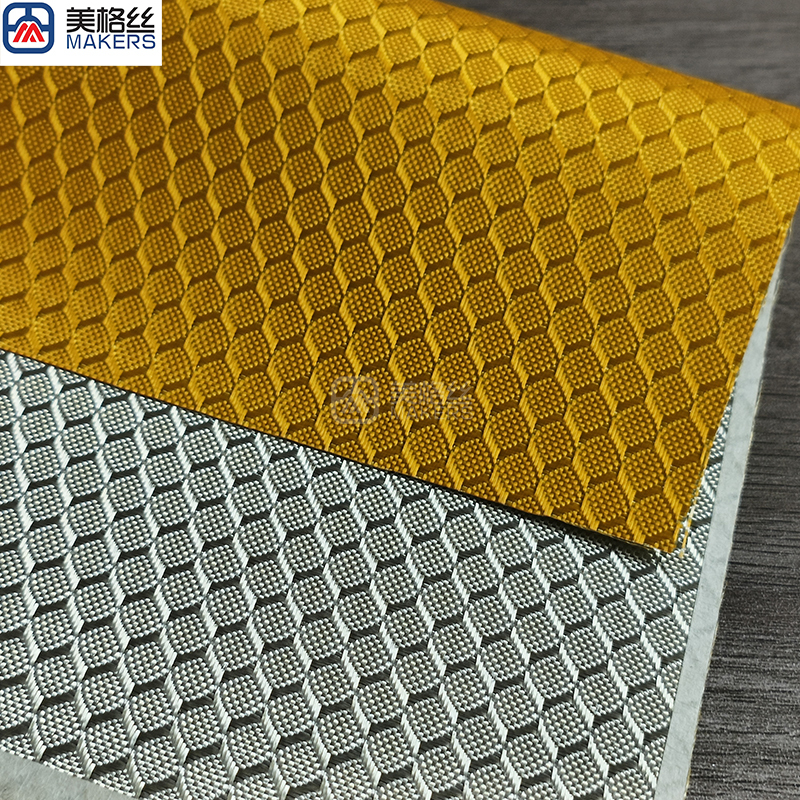 3k 220gsm 3D cube E-glass fabric eletroplated fiberglass fabric in gold