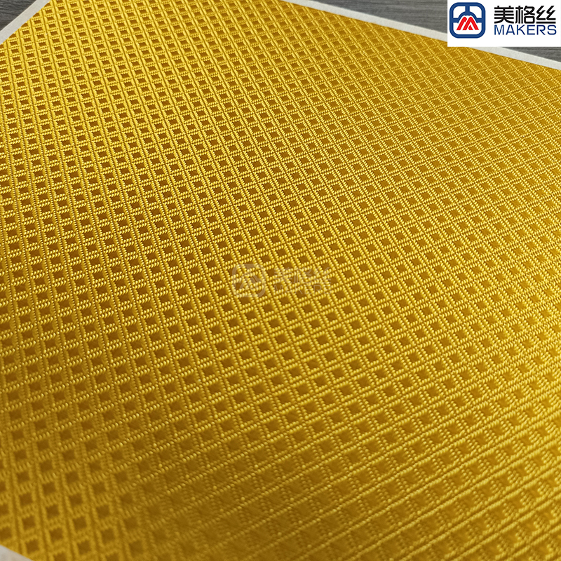 3K 220gsm square pattern E-Glass Fabric eletroplated fiberglass fabric in gold