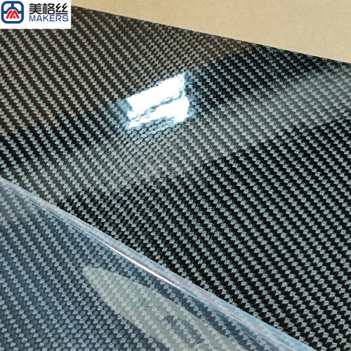 3K glossy finished twill weave carbon fiber sheet/plate for speaker