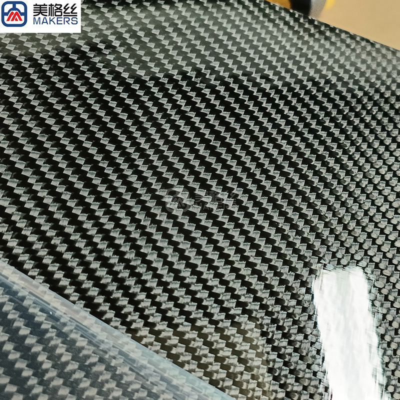 3K glossy finished twill weave carbon fiber sheet/plate for speaker