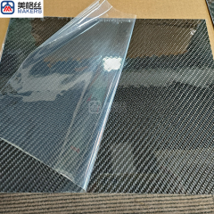 3K glossy finished twill weave carbon fiber sheet/plate for speaker