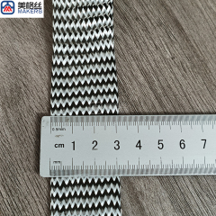 30mm 3K Carbon Fiber Fiberglass Hybrid Braided Sleeve Expandable