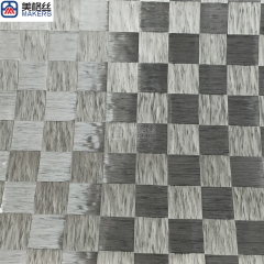 160gsm | 20x20 plain | eletroplated spread tow carbon fiber fabric in silver
