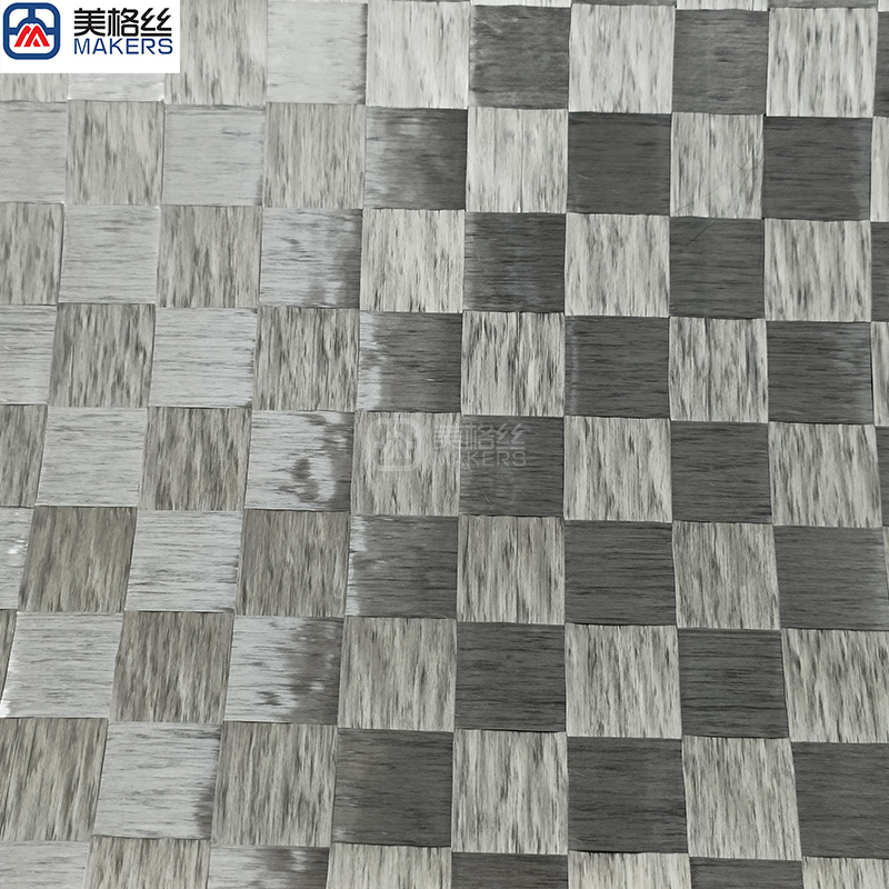 160gsm | 20x20 plain | eletroplated spread tow carbon fiber fabric in silver