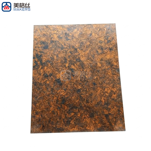 Antique‑Bronze Meteorite Forged Carbon Fiber Sheet