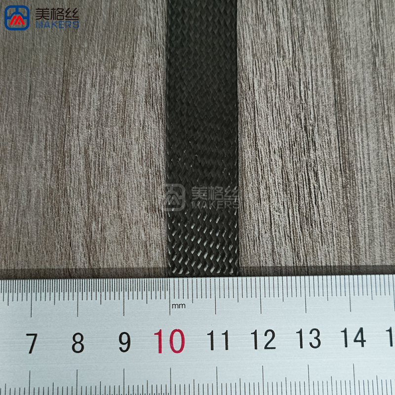 15mm Diameter Carbon Fiber Braided Sleeve