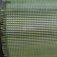 3K 150gsm 1+1 plain weave yellow/black carbon fiber/aramid hybrid fabric