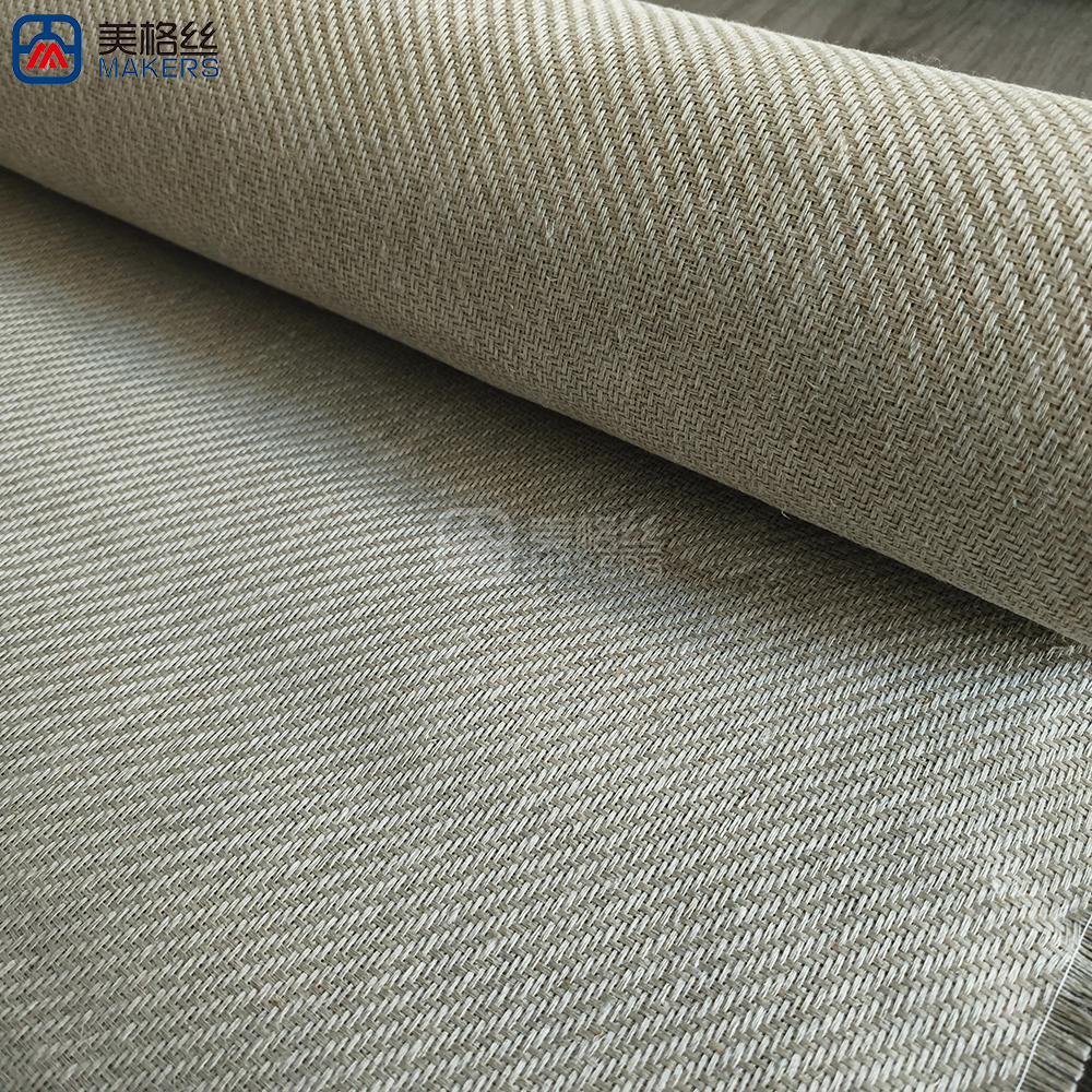 200gsm Twill Flax Fabric Natural Fiber Woven Fabric Reinforcement
