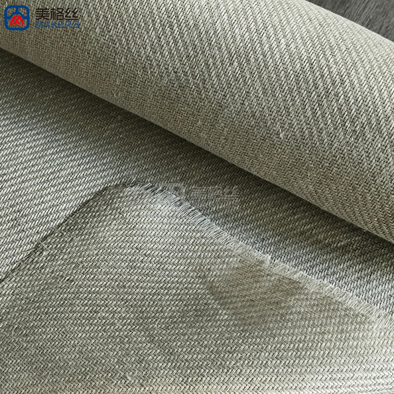200gsm Twill Flax Fabric Natural Fiber Woven Fabric Reinforcement