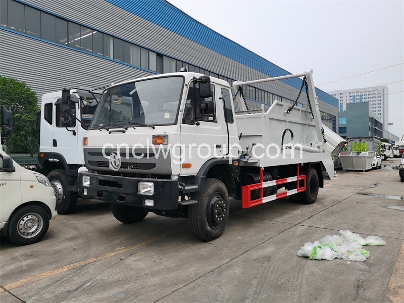 7cbm skip loader swing arm garbage truck