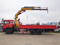 Dongfeng 10 Wheeler Boom Truck with 12 Ton Articulated Crane