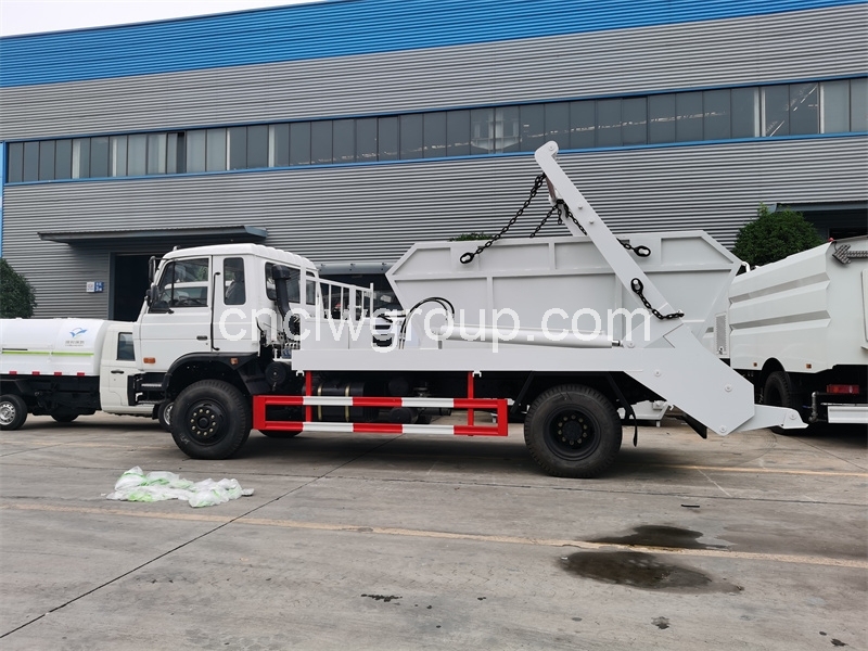 7cbm skip loader swing arm garbage truck