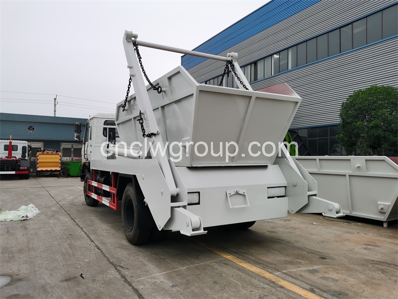7cbm skip loader swing arm garbage truck