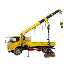 ISUZU 5 ton Crane Truck with Drilling Auger