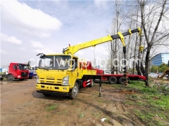 ISUZU 5 ton Crane Truck with Drilling Auger