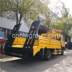 6 Wheeler Flatbed Truck with 3.2 Ton Crane