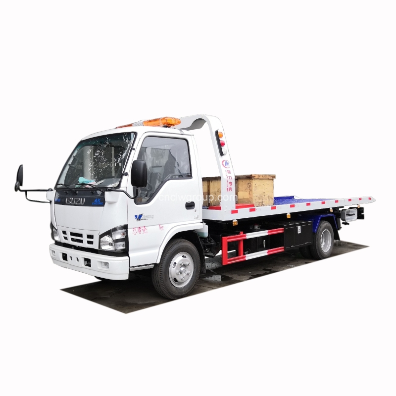 ISUZU 3 Tons Wrecker Tow Truck for 2 Cars Rescue