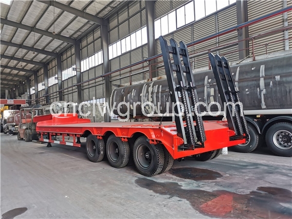 Chengli 3 axle 40 tons Low Bed Trailer