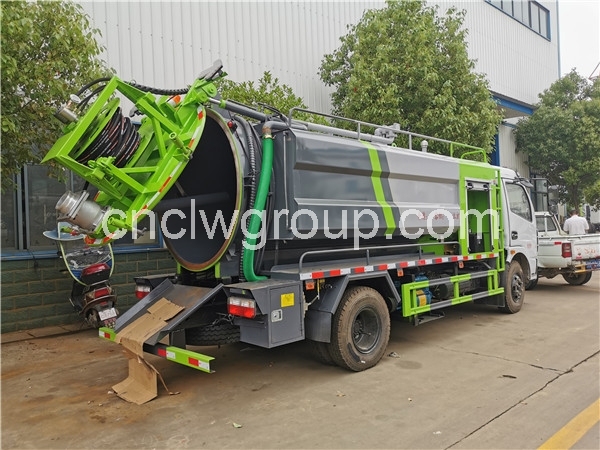 Dongfeng 7.5cbm Sewer Jetter Vacuum Septic Truck
