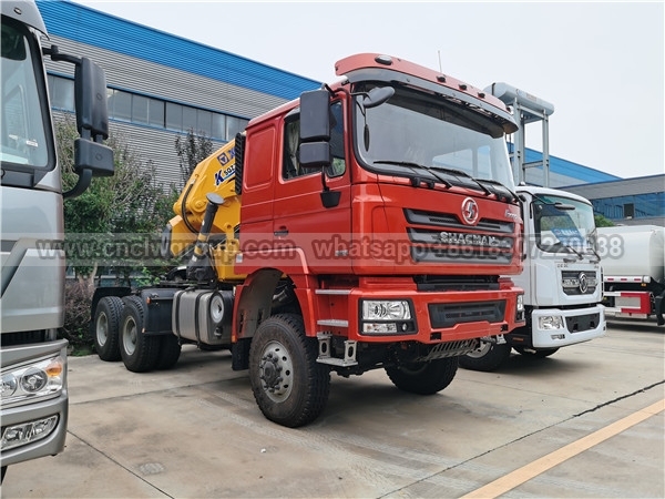 SHACMAN 6x4 Tractor with Crane