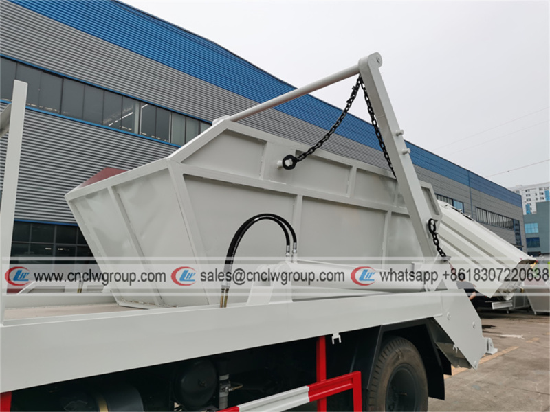 7cbm skip loader swing arm waste garbage truck