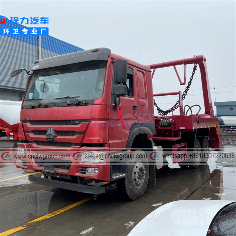 HOWO 6x4 Skip Loader Trash Truck