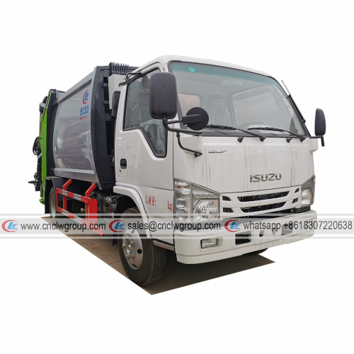 Brand new ISUZU 4cbm refuse compactor rear loader truck 3 tons small refuse compactor vehicle