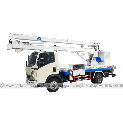 HOWO Single Cab 16m Folding Aerial Truck