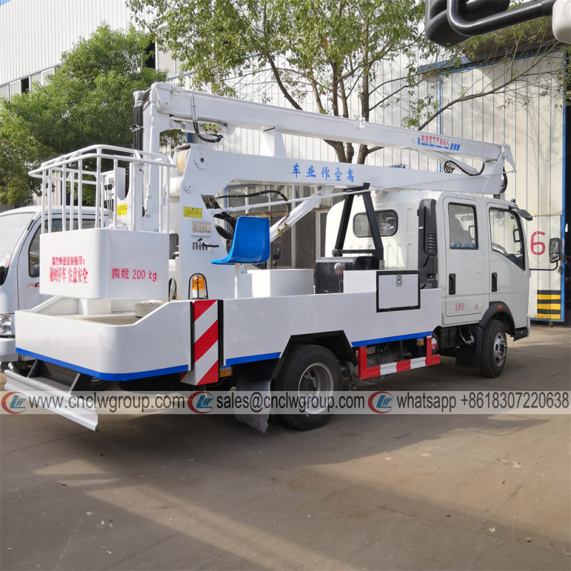 HOWO RHD Double Cab 16m Folding Aerial Truck