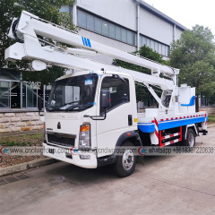 HOWO Single Cab 16m Folding Aerial Truck