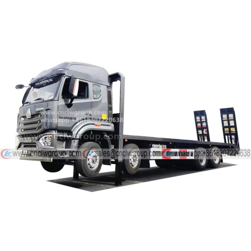 HOWO 8x4 30-40 Tons Excavator Flatbed Truck