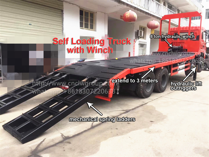 Chengli 8x4 30-40 Tons Self Loading Truck with Winch
