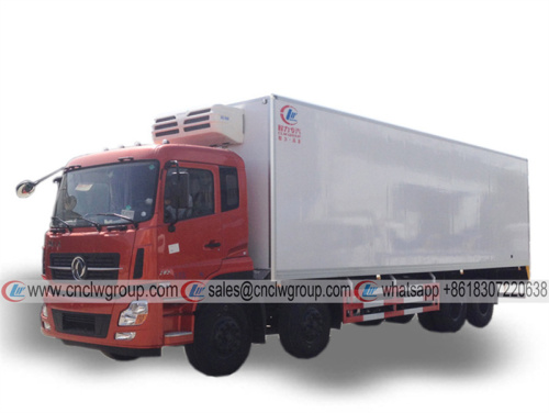 Dongfeng 8x4 32feet Refrigerator Freezer Van Truck