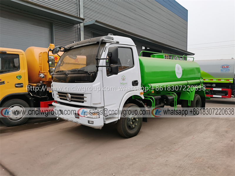 Dongfeng 7000 liter water sprinkler hauler tank lorry truck