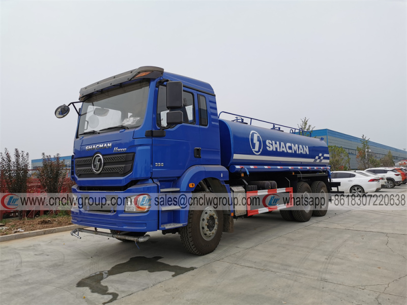 SHACMAN 18000l water bowser water tank truck for sale