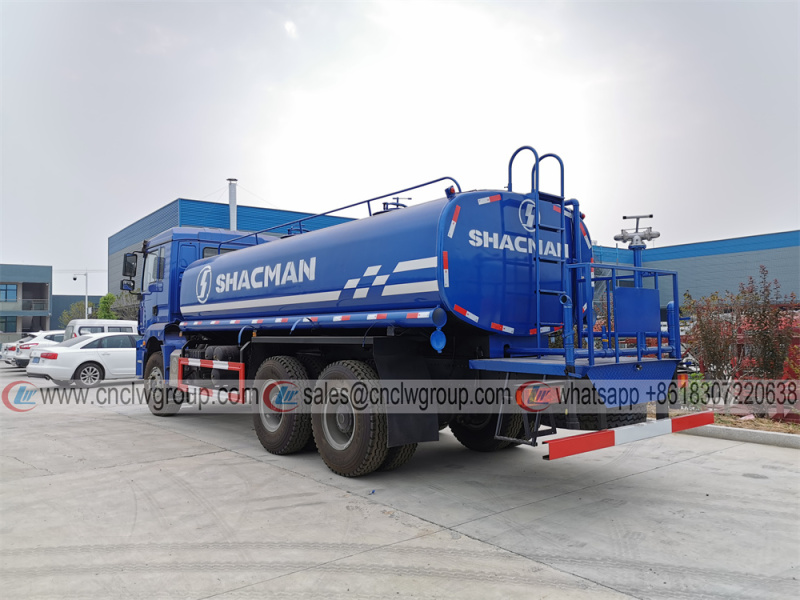 SHACMAN 18000l water bowser water tank truck for sale