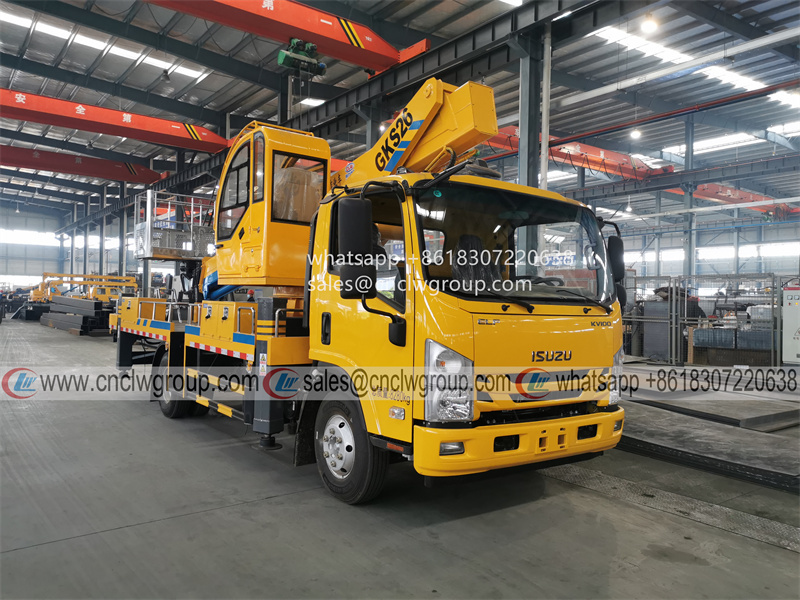 NEW DESIGN ISUZU 26m Telescopic Aerial Work Manlift Basket Truck Good Price