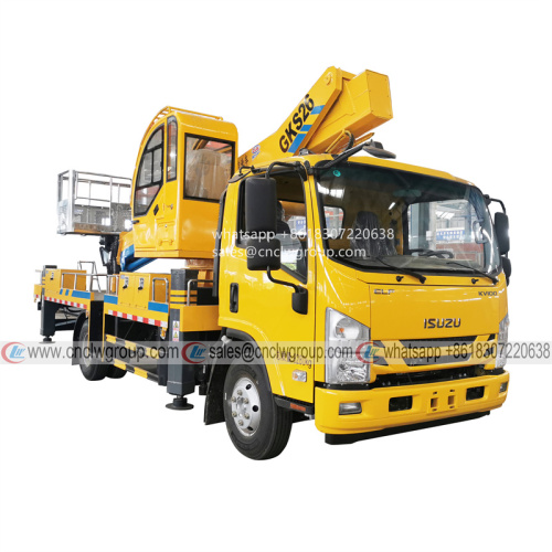 NEW DESIGN ISUZU 26m Telescopic Aerial Work Manlift Basket Truck Good Price