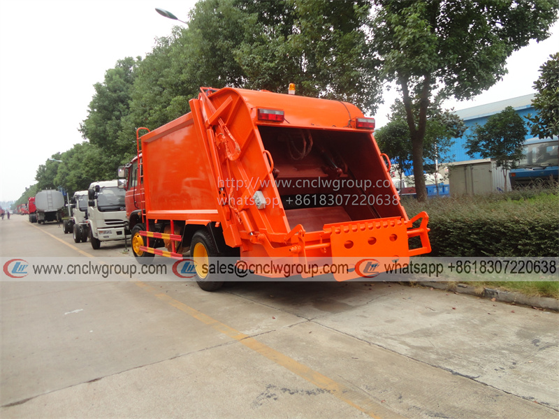 Dongfeng right hand drive 10m3 trash compactor dumpster waste compactor ...